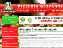 Tablet Screenshot of giovannipizza.pl